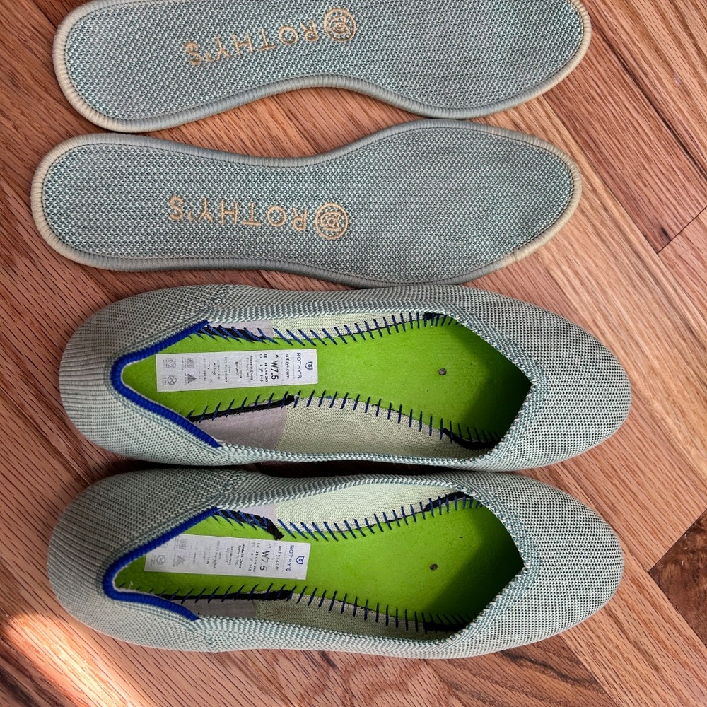 Rothy's Sage Green Knit Flats - Picture 16 of 16